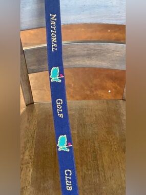 Smathers and Branson Augusta National Golf Club Needlepoint Belt